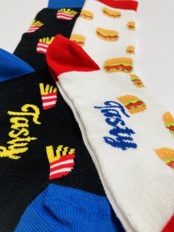 Burger Socks – 2 Pairs - Life Store