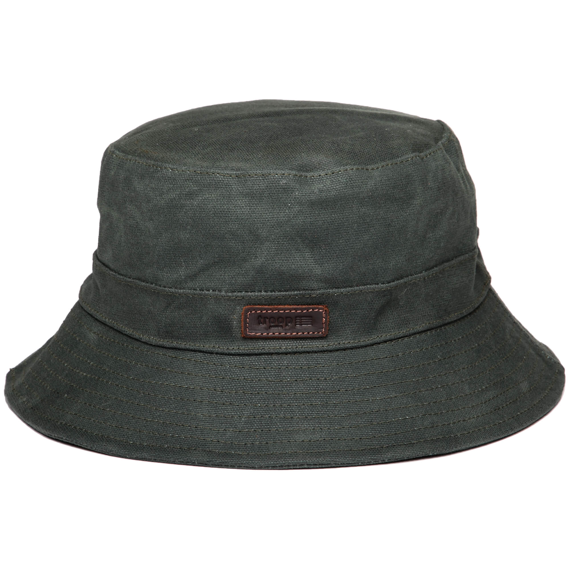 TRP0502 Troop London Accessories Waxed Canvas Fisherman Hat, Sun Hat, Outdoor  Hat